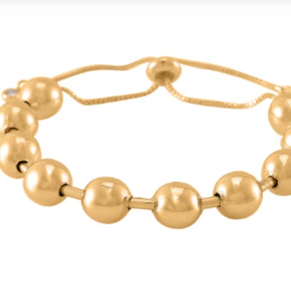 Beaded Bracelet in Goldtone (6.0-9.0In) - Picture 2 of 3